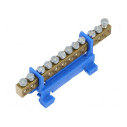 Regletă de Conexiuni 16mm2 12 Borne TS35 | Electronic-mag.ro | Componente Electronice
