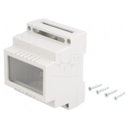 Carcasă pentru Șină DIN 89x69.7x64.7mm Polistiren | Electronic-mag.ro | Componente Electronice