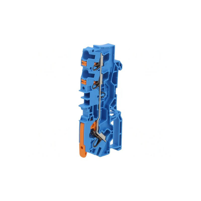 Conector de Șine Albastru 3 Borne 0,5-6mm² | Electronic-mag.ro | Componente Electronice
