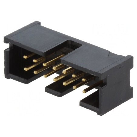 Soclu IDC Tată 14-PIN 2x7 THT 2,54mm Aurit | Electronic-mag.ro | Componente Electronice