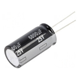 Condensator Electrolitic THT 6800uF 25V 18x35.5mm | Electronic-mag.ro | Componente Electronice