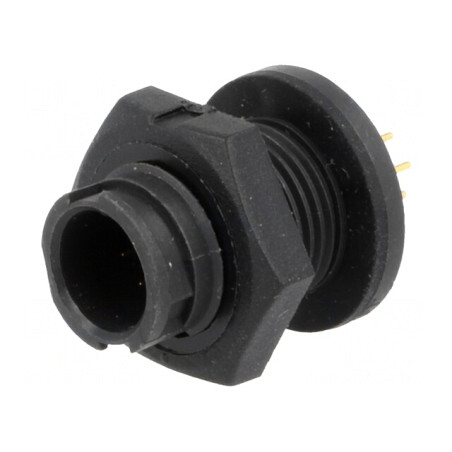 Conector Circular EN2 Soclu THT Montare Panou | Electronic-mag.ro | Componente Electronice