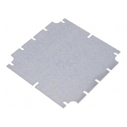 Placă de montare oțel zincat 136x136x2mm | Electronic-mag.ro | Componente Electronice