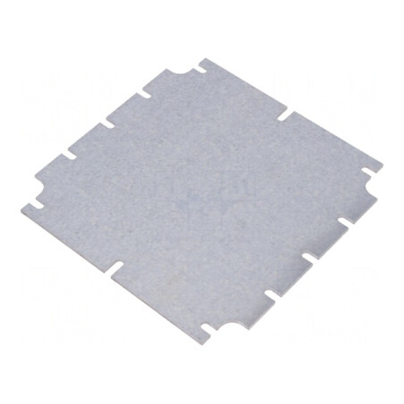 Placă de montare oțel zincat 136x136x2mm | Electronic-mag.ro | Componente Electronice