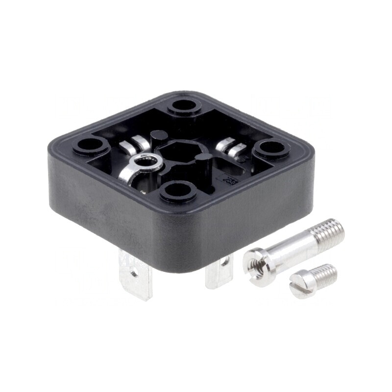 Conector Valvă Soclu 18mm 4 PIN Drept 16A | Electronic-mag.ro | Componente Electronice