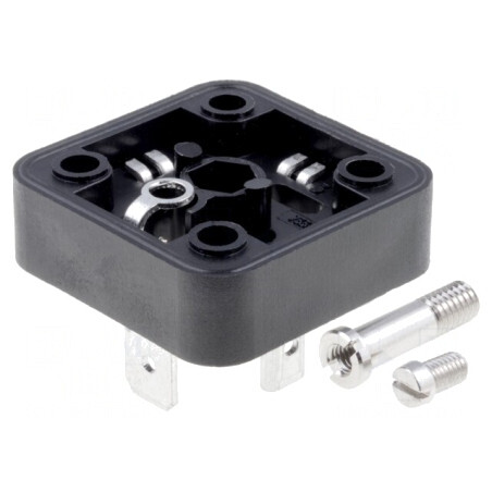Conector Valvă Soclu 18mm 4 PIN Drept 16A | Electronic-mag.ro | Componente Electronice