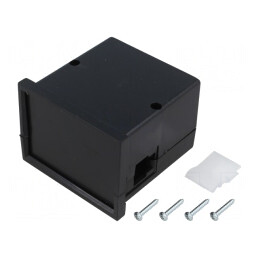 Carcasă ABS Neagră cu Răsucire 72x72x55mm | Electronic-mag.ro | Componente Electronice