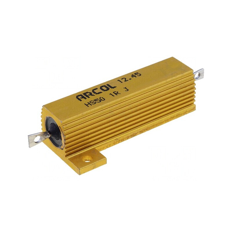 Rezistor Bobinat cu Radiator 1Ω 50W | Electronic-mag.ro | Componente Electronice
