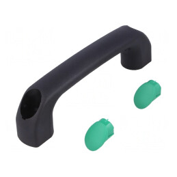 Manetă Poliamidă Neagră 34mm x 120mm x 18mm | Electronic-mag.ro | Componente Electronice