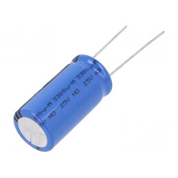 Condensator Electrolitic THT 3,3mF 25V 16x31mm | Electronic-mag.ro | Componente Electronice