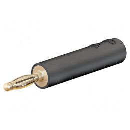 Adaptor Banană 2mm Negru Aurit 10A 36mm | Electronic-mag.ro | Componente Electronice