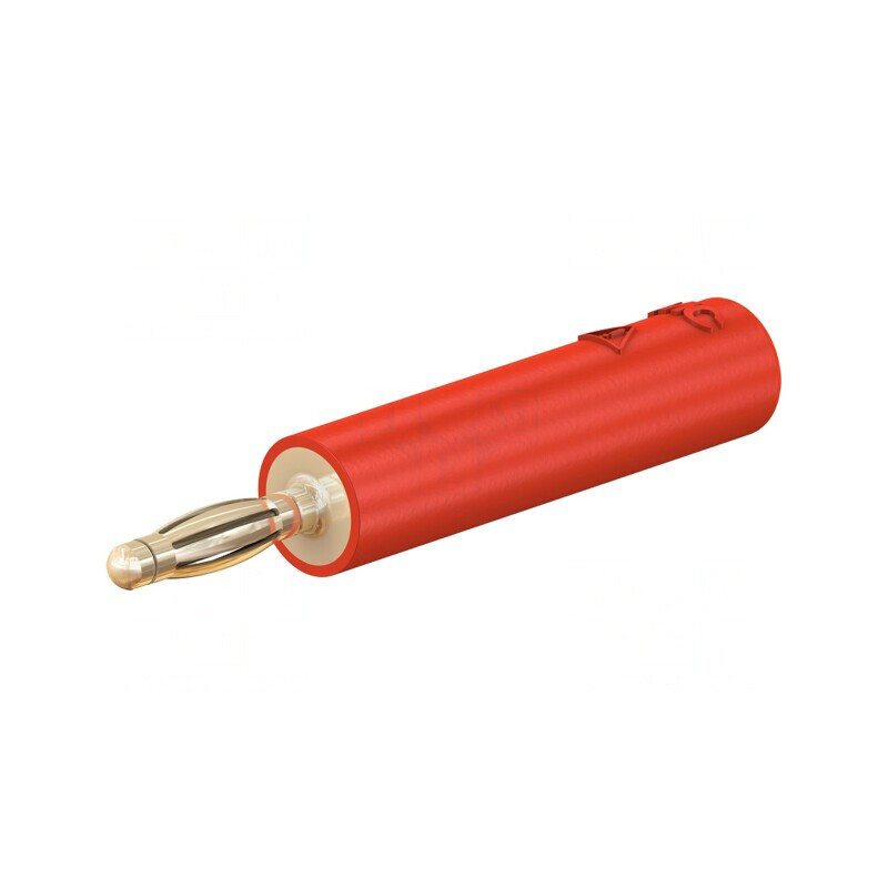 Adaptor Banană 2mm 10A Roșu Aurit | Electronic-mag.ro | Componente Electronice
