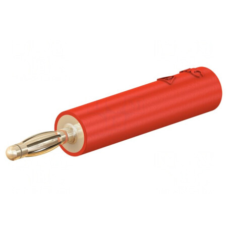 Adaptor Banană 2mm 10A Roșu Aurit | Electronic-mag.ro | Componente Electronice