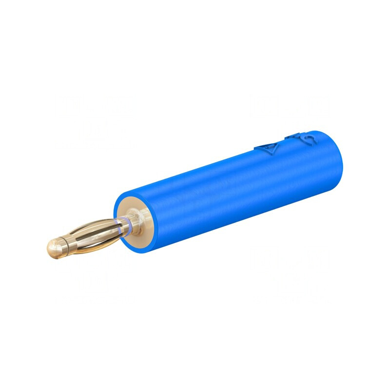 Adaptor Banană 2mm 10A Albastru Aurit | Electronic-mag.ro | Componente Electronice