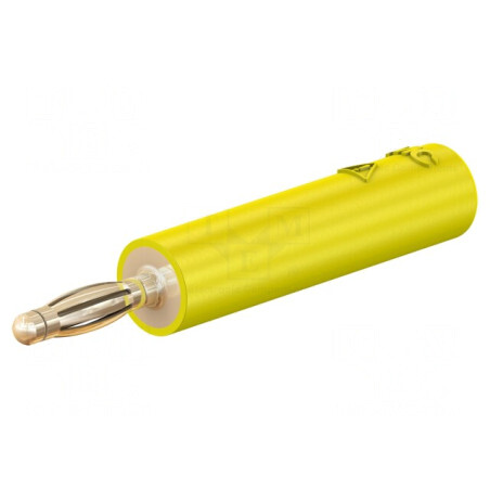 Adaptor Banană 2mm 10A Galben Aurit 36mm | Electronic-mag.ro | Componente Electronice