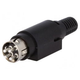 Mufă Alimentare DC R7B Tată PIN 4 Lipire 6.5mm | Electronic-mag.ro | Componente Electronice