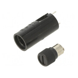 Clemă Siguranțe Cilindrice 5x20mm 10A Termoplast | Electronic-mag.ro | Componente Electronice