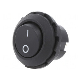 Comutator Rocker ON-OFF 6A/250V Negru | Electronic-mag.ro | Componente Electronice