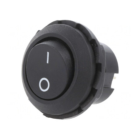 Comutator Rocker ON-OFF 6A/250V Negru | Electronic-mag.ro | Componente Electronice