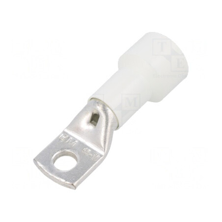 Inelar Tubular M10 Crimpat pe Cablă Albă 95mm2 Ø10.5mm | Electronic-mag.ro | Componente Electronice