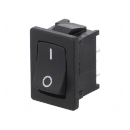 Întrerupător Balansoar ON-OFF 10A 250V Negru IP40 | Electronic-mag.ro | Componente Electronice