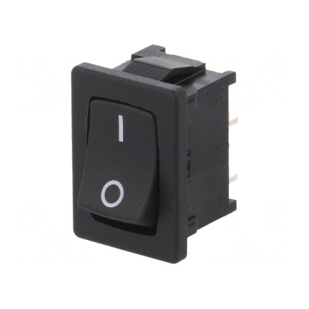 Întrerupător Balansoar ON-OFF 10A 250V Negru IP40 | Electronic-mag.ro | Componente Electronice