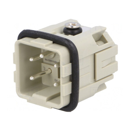 Conector HDC Inserturi Contact Tată 5 4 PE 10A | Electronic-mag.ro | Componente Electronice