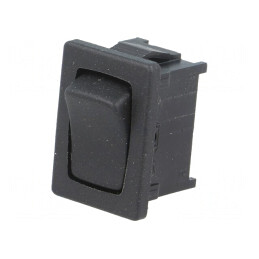 Comutator Rocker SPST Negru 10A/250VAC IP40 | Electronic-mag.ro | Componente Electronice
