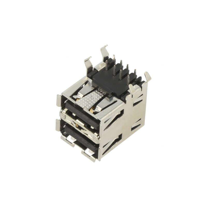 Soclu USB A în Unghi 90° Aurit | Electronic-mag.ro | Componente Electronice