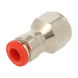 Racord push-in alamă nichelată 1/4" | Electronic-mag.ro | Componente Electronice