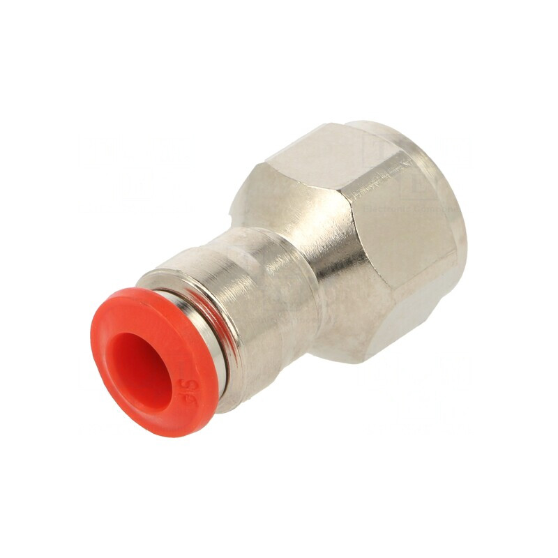 Racord push-in alamă nichelată 1/4" | Electronic-mag.ro | Componente Electronice