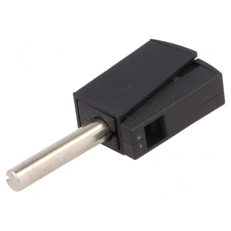 Mufă Banană 4mm 20A 42V Neagră | Electronic-mag.ro | Componente Electronice