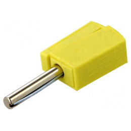 Mufă Banană 4mm 20A 42V Galbenă 40mm | Electronic-mag.ro | Componente Electronice