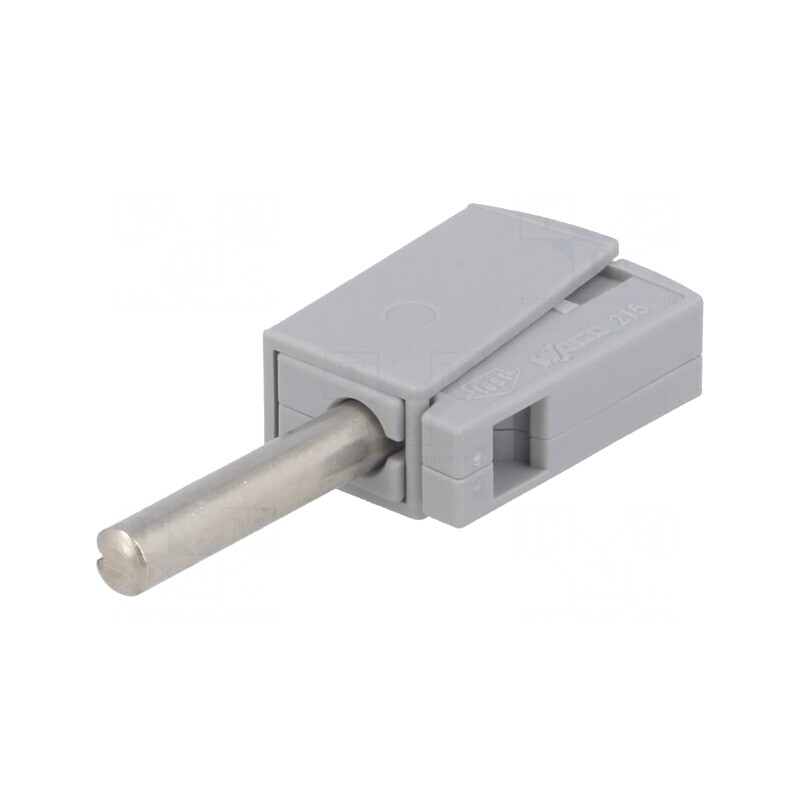Mufă Banană 4mm 20A 42V Gri | Electronic-mag.ro | Componente Electronice