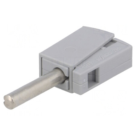 Mufă Banană 4mm 20A 42V Gri | Electronic-mag.ro | Componente Electronice