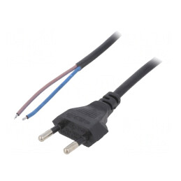 Cablu Alimentare PVC 2x0,75mm2, 1.5m | Electronic-mag.ro | Componente Electronice