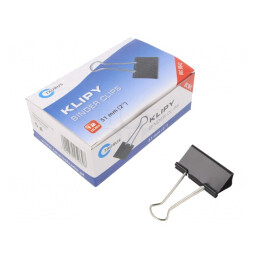 Clipsuri birou 51mm set 12 bucăți | Electronic-mag.ro | Componente Electronice