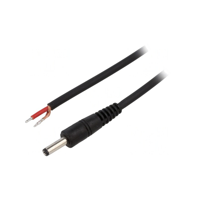 Cablu Electric Negru 1x1mm2 DC 4,0/1,7 0,5m | Electronic-mag.ro | Componente Electronice