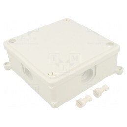 Cutie de conexiuni perete 125x125x45mm | Electronic-mag.ro | Componente Electronice