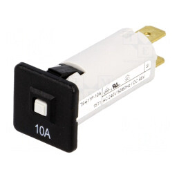 Întrerupător de Supracurent 10A 240VAC 48VDC SPST | Electronic-mag.ro | Componente Electronice