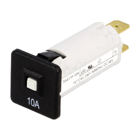Întrerupător de Supracurent 10A 240VAC 48VDC SPST | Electronic-mag.ro | Componente Electronice