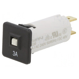 Întrerupător de supracurent 240VAC 3A SPST | Electronic-mag.ro | Componente Electronice