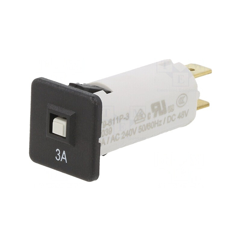 Întrerupător de supracurent 240VAC 3A SPST | Electronic-mag.ro | Componente Electronice