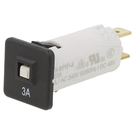 Întrerupător de supracurent 240VAC 3A SPST | Electronic-mag.ro | Componente Electronice