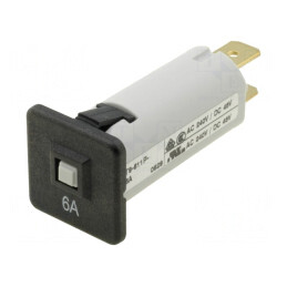 Întrerupător de Supracurent 6A 240VAC 48VDC SPST | Electronic-mag.ro | Componente Electronice