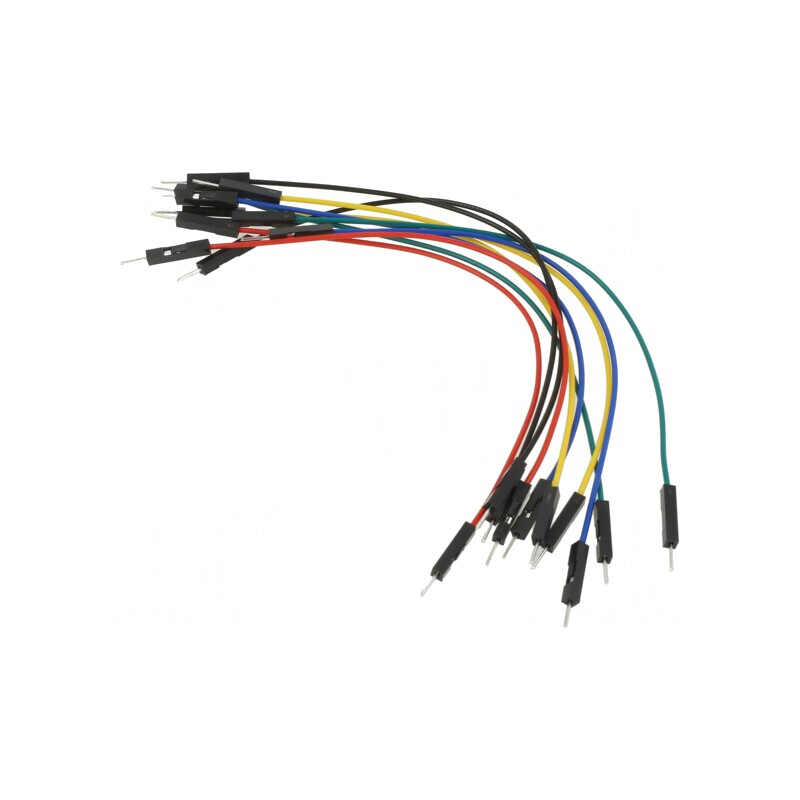 Cablu de Conectare 150mm Tată-Tată Multicolor | Electronic-mag.ro | Componente Electronice
