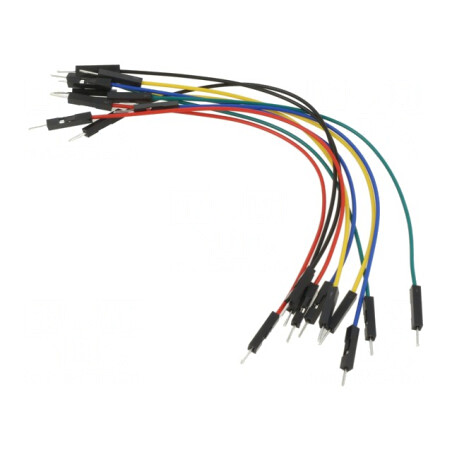 Cablu de Conectare 150mm Tată-Tată Multicolor | Electronic-mag.ro | Componente Electronice
