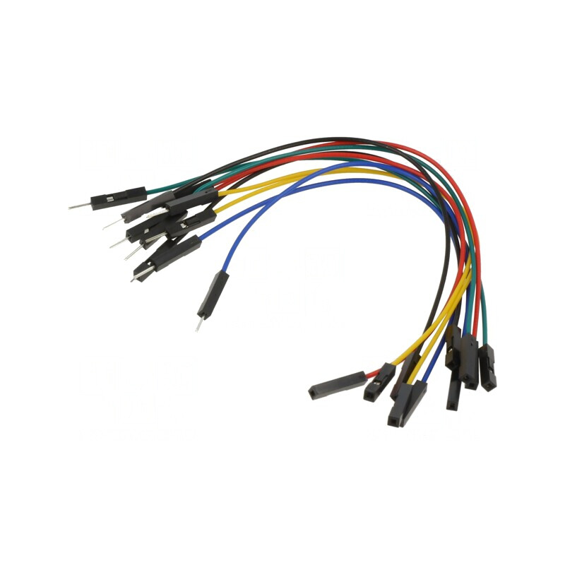 Cablu de Conectare 150mm Tată-Mamă Multicolor | Electronic-mag.ro | Componente Electronice