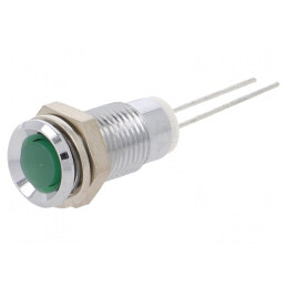 Lumină LED Verde Convex pentru PCB 5mm | Electronic-mag.ro | Componente Electronice
