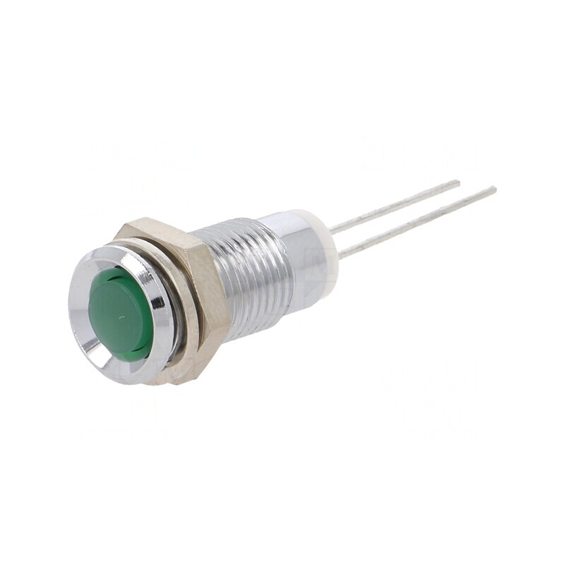 Lumină LED Verde Convex pentru PCB 5mm | Electronic-mag.ro | Componente Electronice
